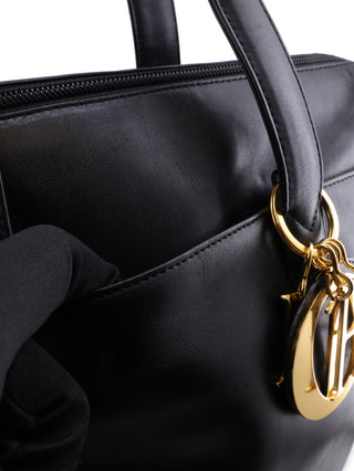 Lady Dior Leather Shoulder Bag