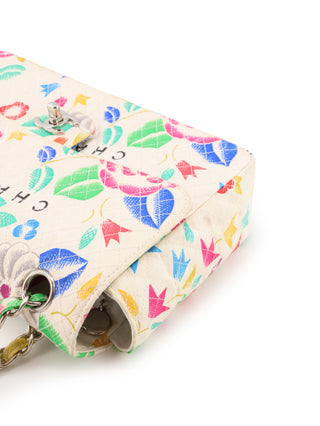 Floral Printed Classic Single Flap Bag
