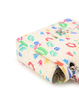 Floral Printed Classic Single Flap Bag