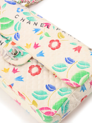 Floral Printed Classic Single Flap Bag