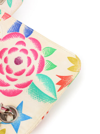Floral Printed Classic Single Flap Bag