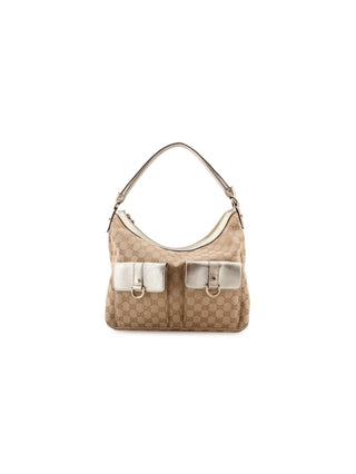 GG Twin Pocket Hobo Shoulder Bag