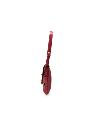 Python Horsebit Flap Shoulder Bag
