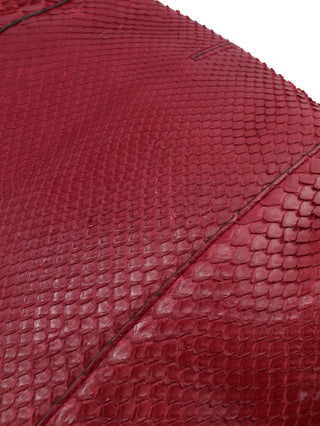 Python Horsebit Flap Shoulder Bag
