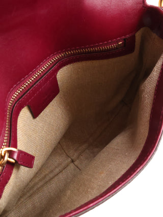 Python Horsebit Flap Shoulder Bag