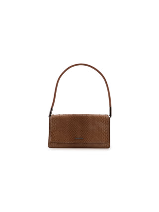 Python Flap Shoulder Bag