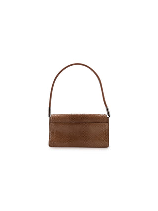 Python Flap Shoulder Bag