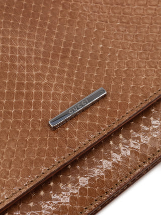 Python Flap Shoulder Bag