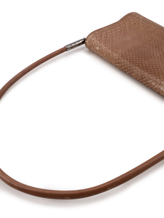 Python Flap Shoulder Bag