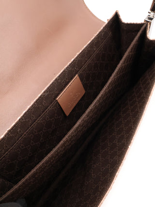 Python Flap Shoulder Bag