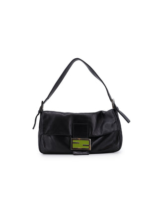 Leather Baguette Shoulder Bag