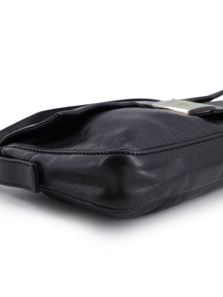 Leather Baguette Shoulder Bag