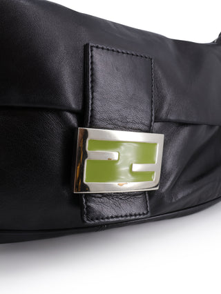 Leather Baguette Shoulder Bag