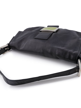 Leather Baguette Shoulder Bag