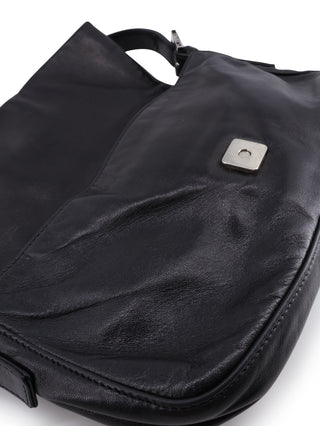 Leather Baguette Shoulder Bag