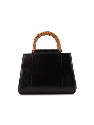 Python Bamboo 2-Way Top Handle Bag