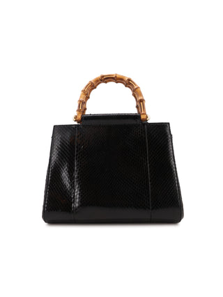 Python Bamboo 2-Way Top Handle Bag