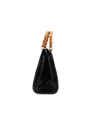 Python Bamboo 2-Way Top Handle Bag