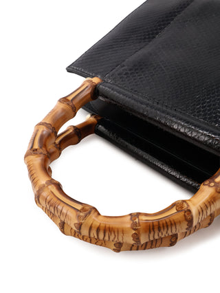 Python Bamboo 2-Way Top Handle Bag
