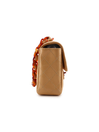 Small Single Flap Tortoiseshell Chain Bag