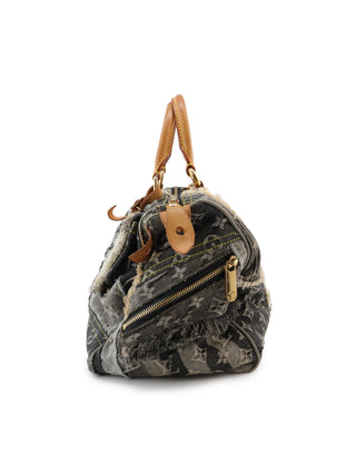 Denim Patchwork Speedy 30 Handbag
