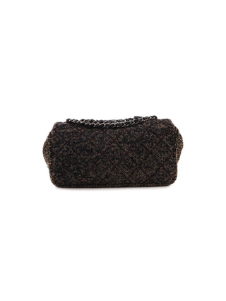 Tweed Single Flap Shoulder Bag