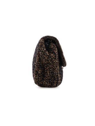 Tweed Single Flap Shoulder Bag