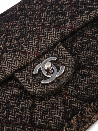 Tweed Single Flap Shoulder Bag