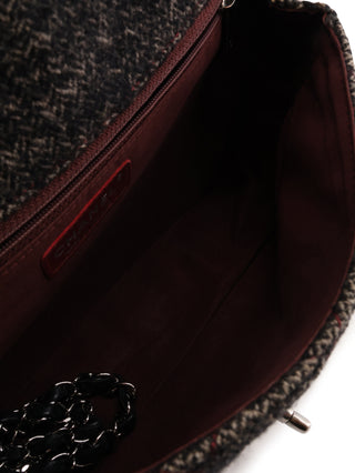 Tweed Single Flap Shoulder Bag