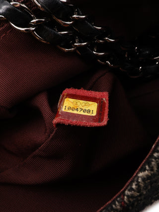 Tweed Single Flap Shoulder Bag
