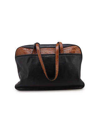 Two-Tone Business Shoulder Bag
