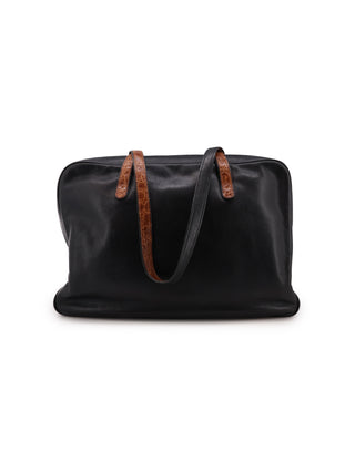 Two-Tone Business Shoulder Bag