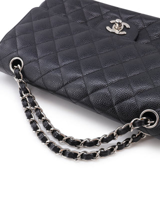 Classic Caviar Double Flap 25 Shoulder Bag