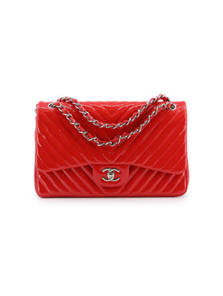 Chevron Flap Shoulder Bag