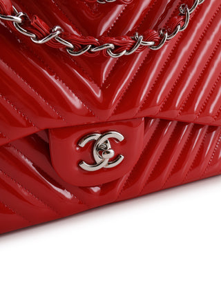 Chevron Flap Shoulder Bag