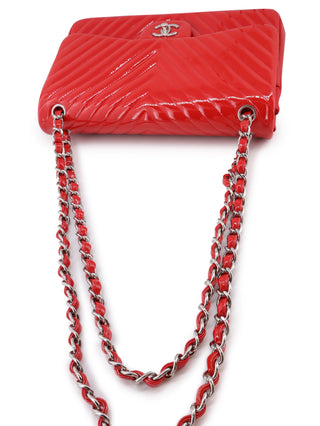 Chevron Flap Shoulder Bag