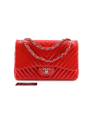 Chevron Flap Shoulder Bag