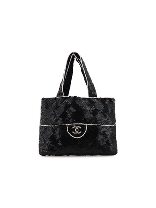 CC Sequin Beaded Mini Handbag