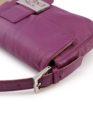 Colorblock Baguette Shoulder Bag