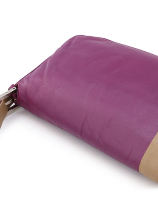 Colorblock Baguette Shoulder Bag
