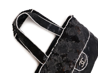 CC Sequin Beaded Mini Handbag