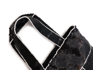 CC Sequin Beaded Mini Handbag