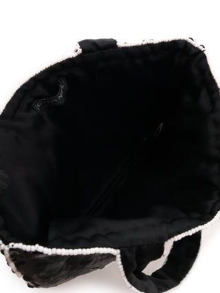 CC Sequin Beaded Mini Handbag