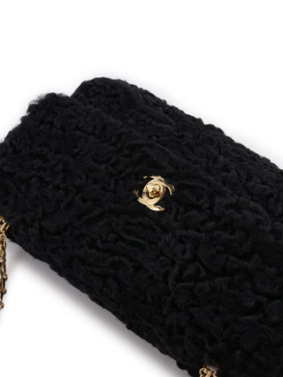 Persian Lamb Flap Shoulder Bag