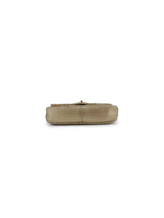 Metallic Leather Chain Shoulder Bag