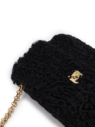 Persian Lamb Flap Shoulder Bag