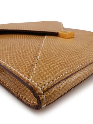 Lizard Envelope Shoulder Bag