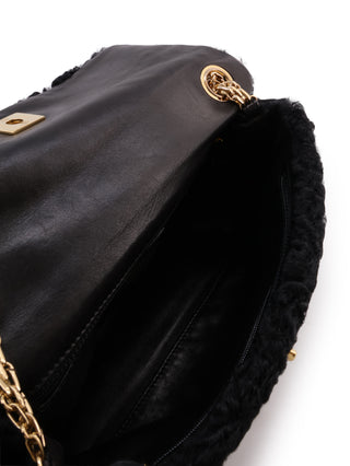 Persian Lamb Flap Shoulder Bag
