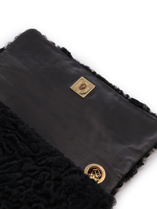 Persian Lamb Flap Shoulder Bag