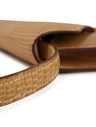 Lizard Envelope Shoulder Bag